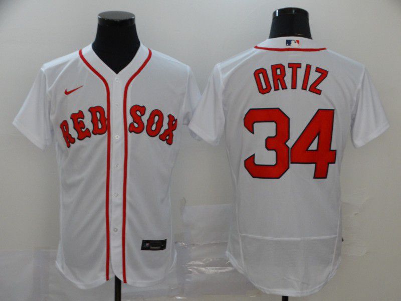 Men Boston Red Sox 34 Ortiz White Elite Nike Elite MLB Jerseys